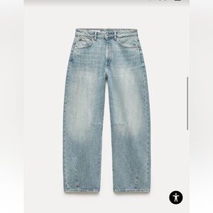 Zara mid waist baggy balloon jeans new with tags